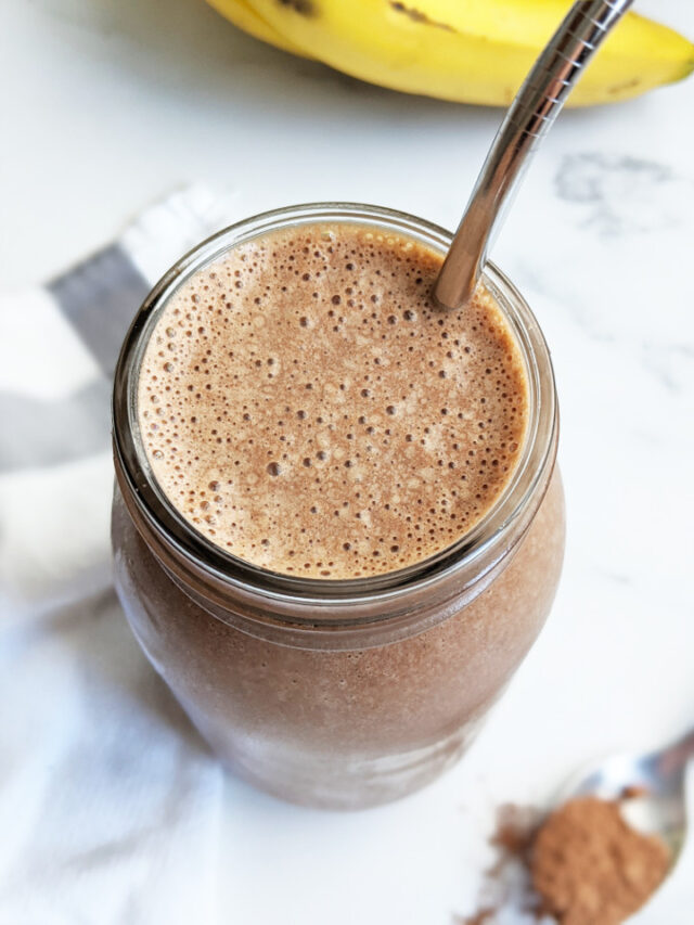 Chocolate Peanut Butter Banana Protein Smoothie Health My Lifestyle