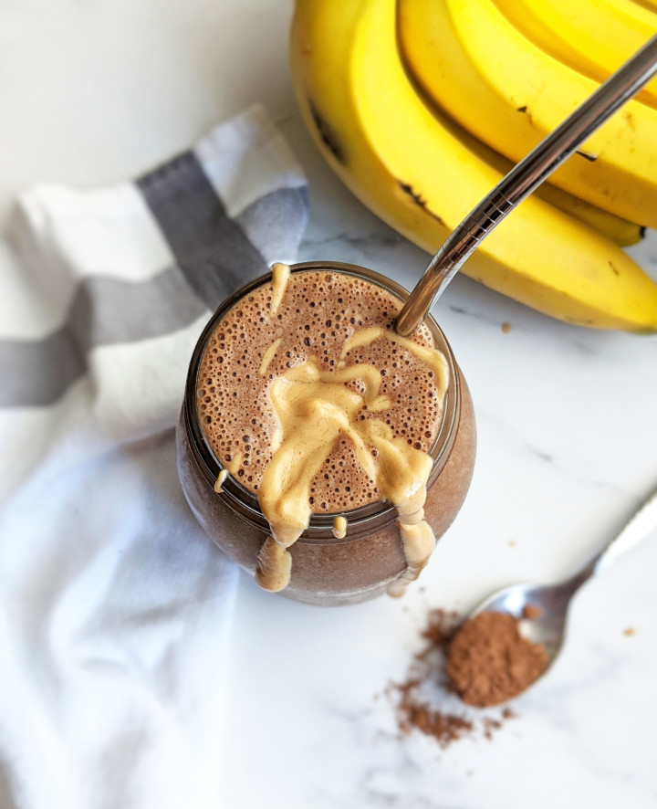 Chocolate Peanut Butter Banana Protein Smoothie Health My Lifestyle