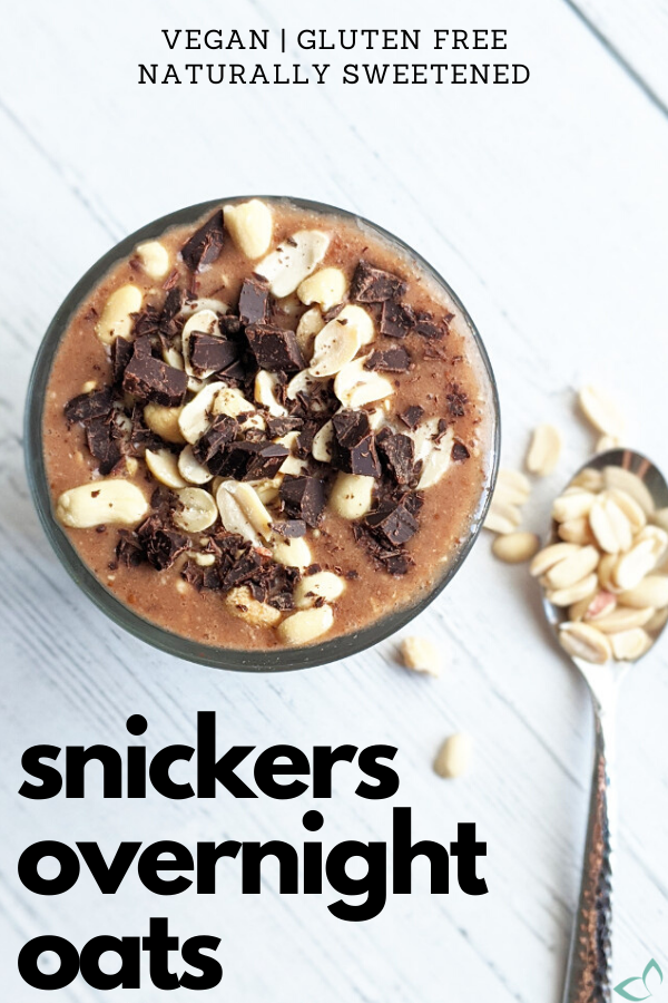 Vegan Snickers Overnight Oats Health My Lifestyle