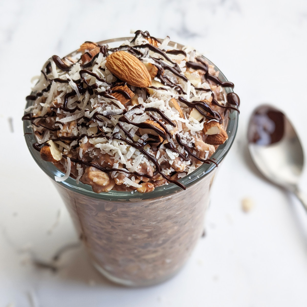 Vegan Almond Joy Overnight Oats