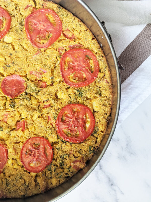 Baked Chickpea Flour Frittata Vegan Frittata Recipe