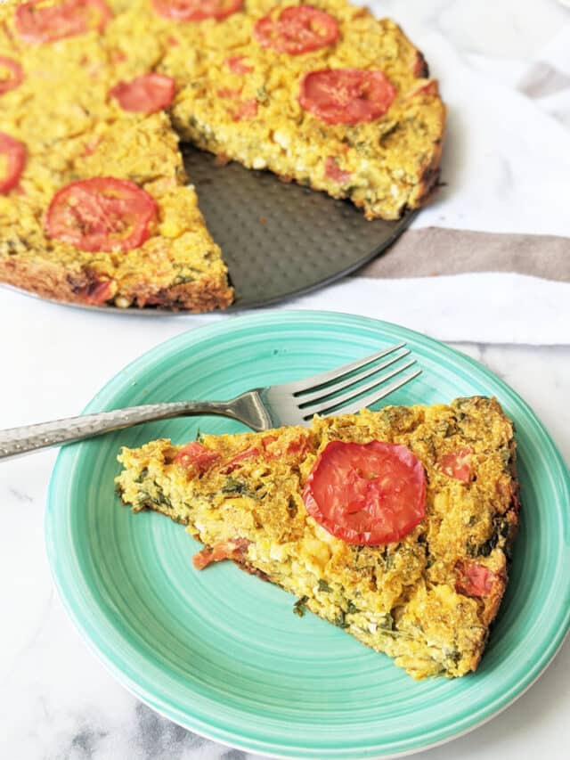 Baked Chickpea Flour Frittata Vegan Frittata Recipe