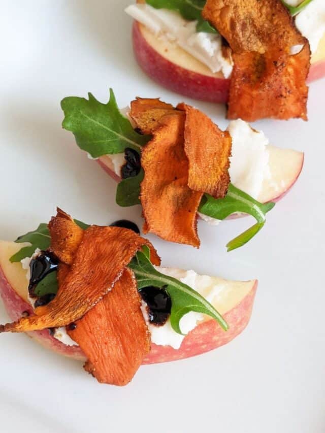 Carrot Bacon Wrapped Apple Bites