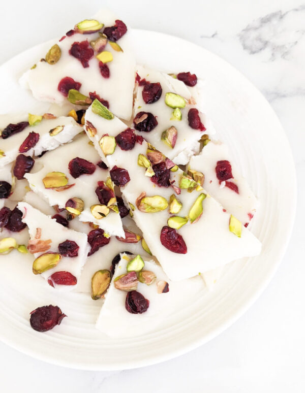 Holiday Yogurt Bark (Vegan) Health My Lifestyle