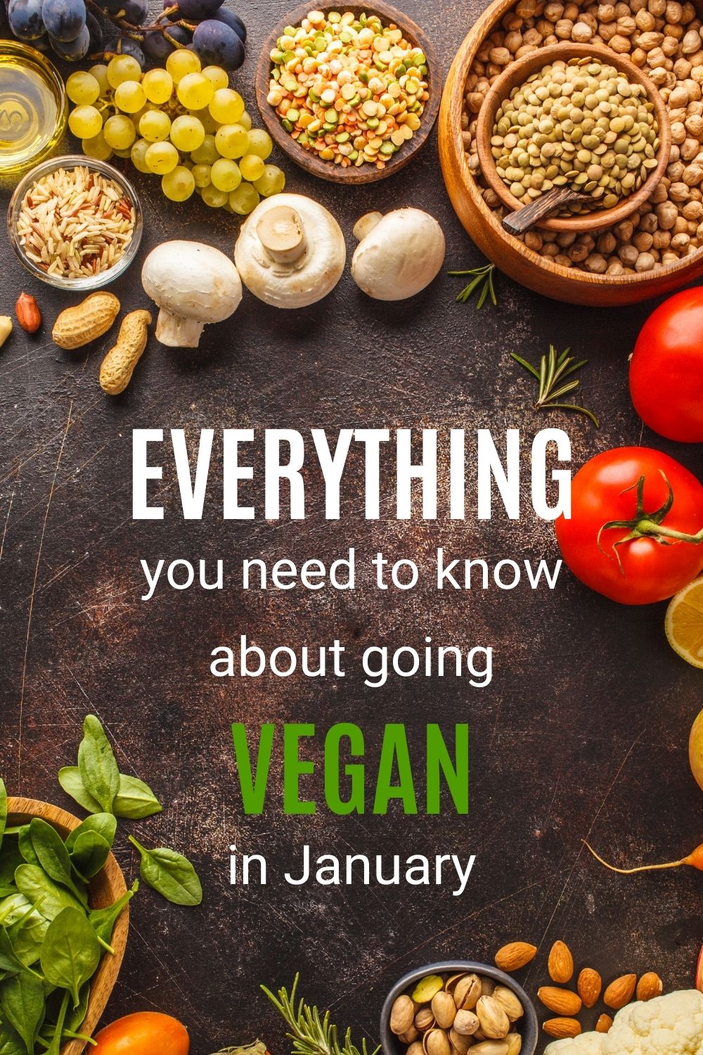 Trying to go vegan for the month of January? Veganuary is a popular new years resolution but there are some things to consider to make it practical and sustainable. Here's everything you need to know about going vegan in January. How to go vegan | How to start going vegan | Veganuary tips | Vegan lifestyle | How to start a vegan diet #veganuary