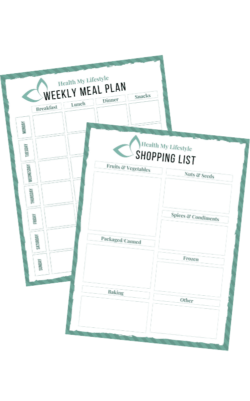 preview of meal planning templates