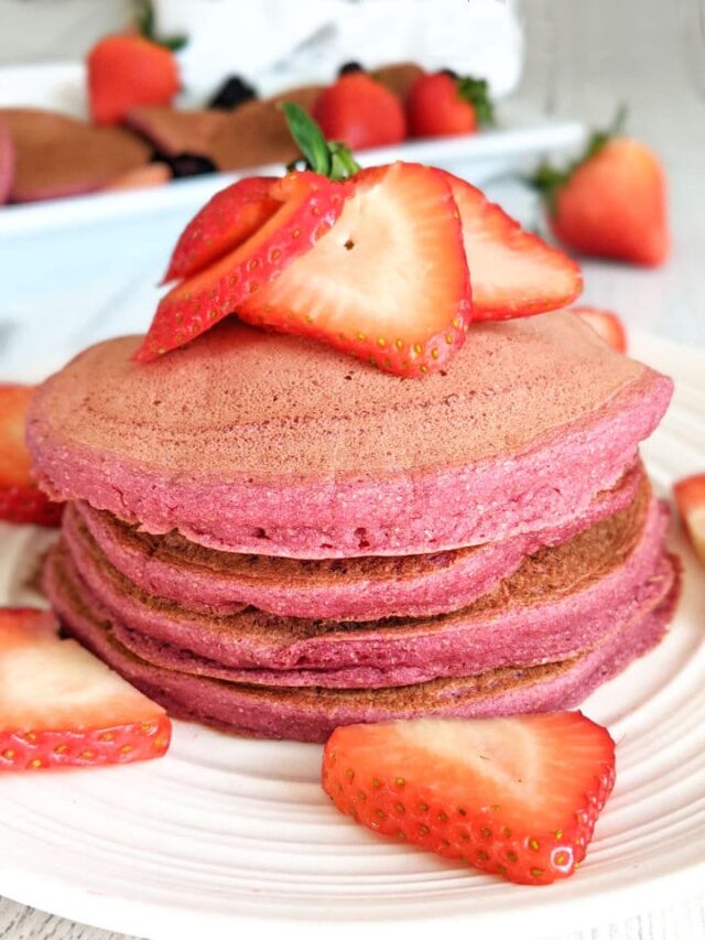 Vegan Pink Beet Pancakes - Health My Lifestyle