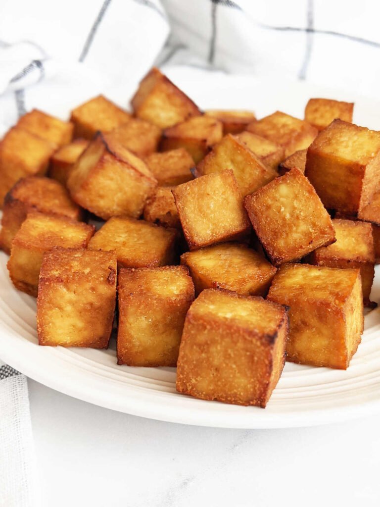 The BEST Crispy Air Fryer Tofu - Health My Lifestyle