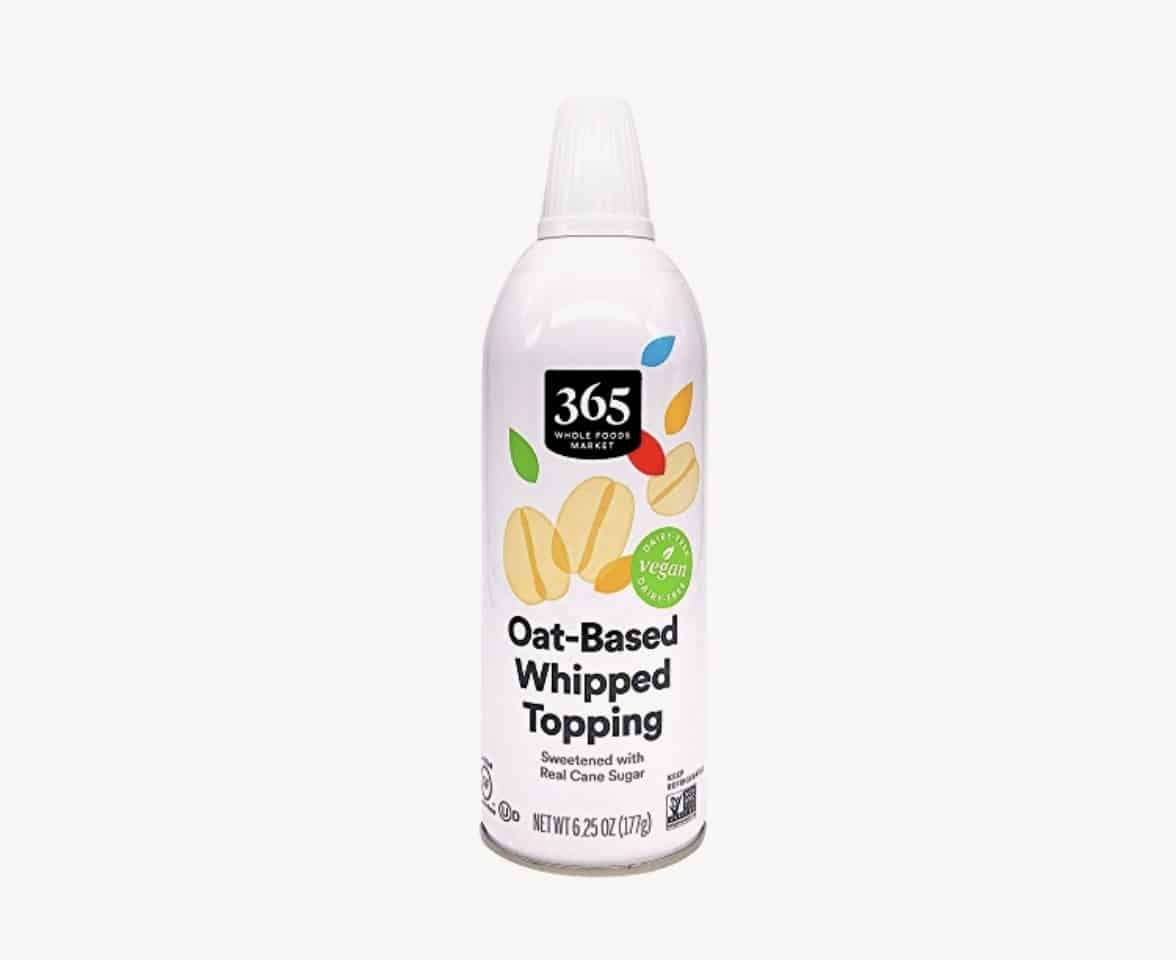 Can of 355 Oat-Based Whipped Topping.