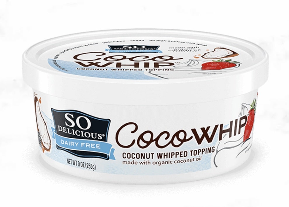 Tub of So Delicious Cocowhip.