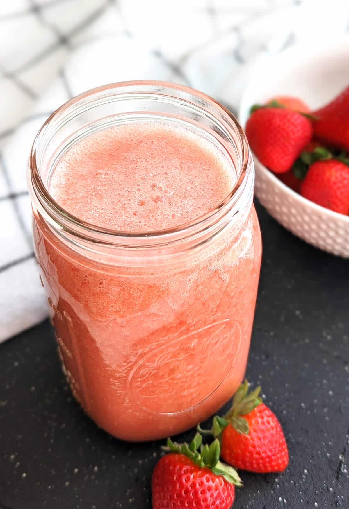 Fresh Strawberry Juice (Easy + No Juicer Needed)