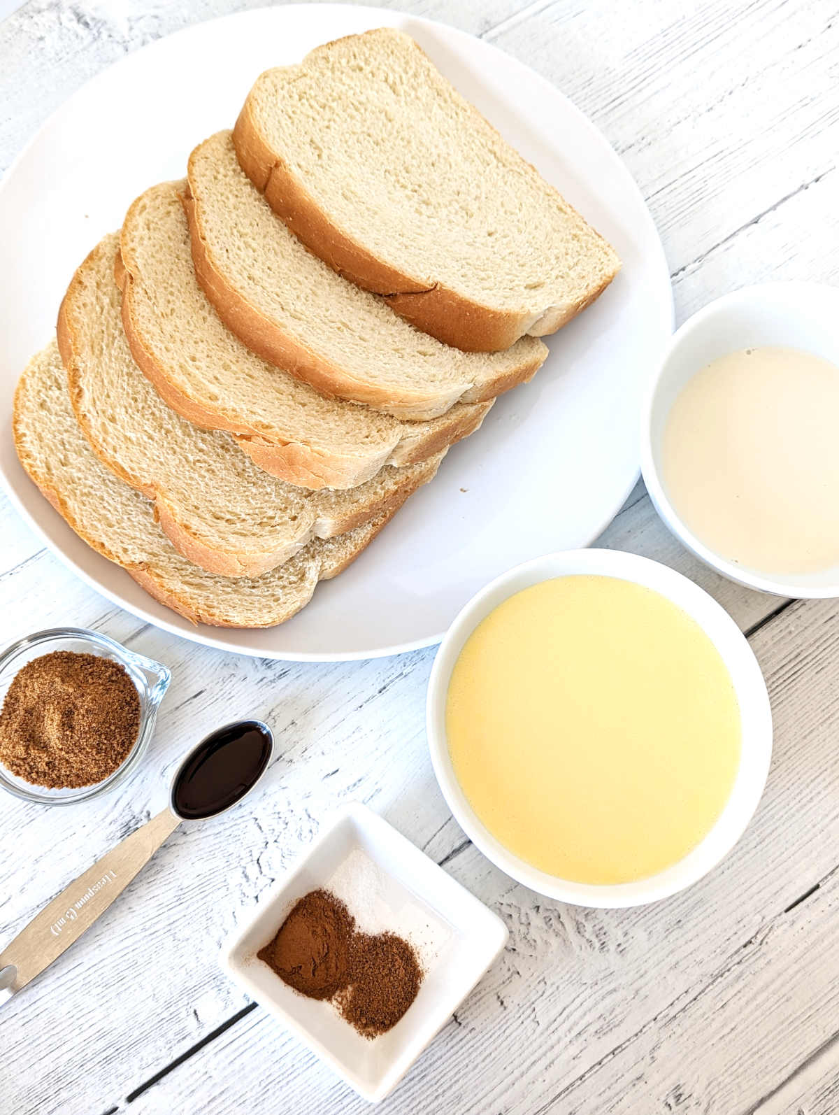 Ingredients for Just Egg French Toast.