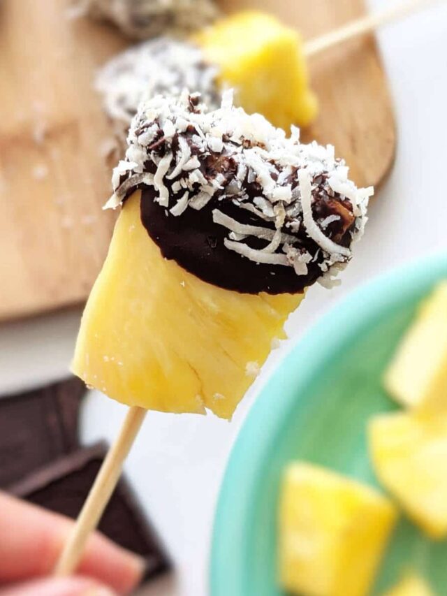 Easy Chocolate Covered Pineapple - Health My Lifestyle