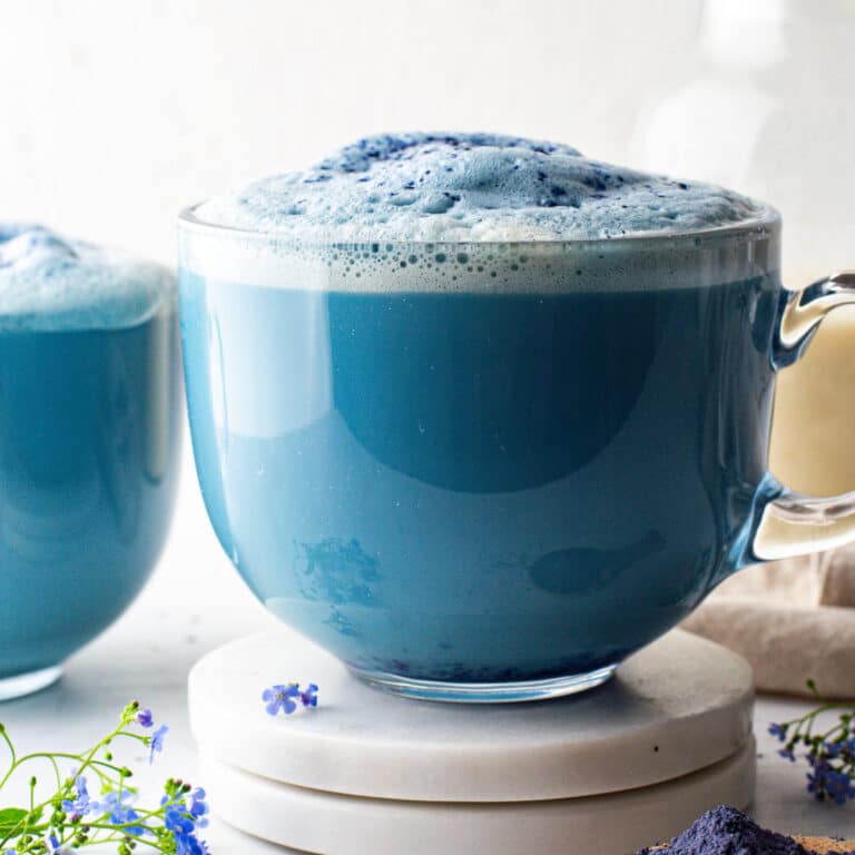 Blue Latte With Butterfly Pea Flower (Hot and Iced) - Health My Lifestyle