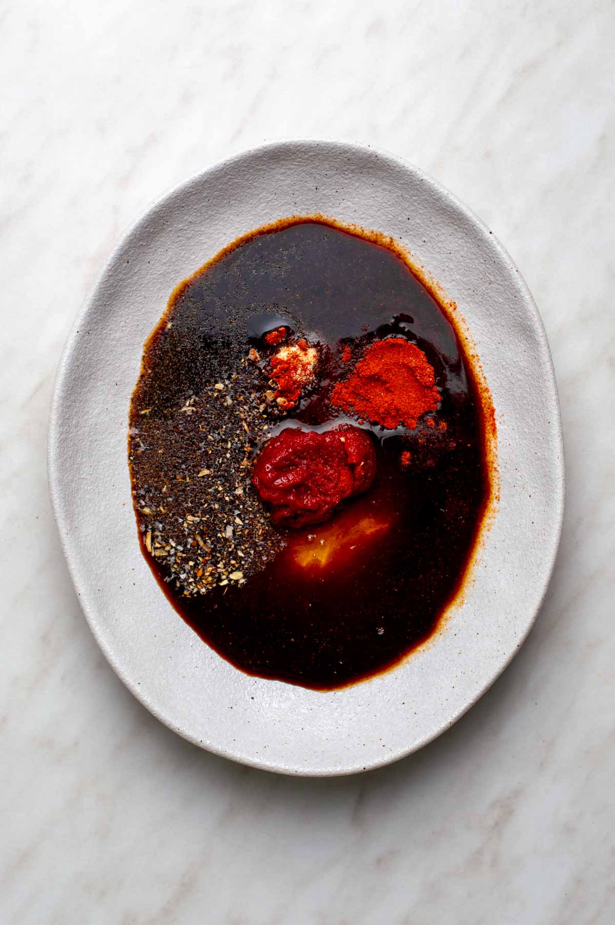 glazing sauce for the vegan ham.